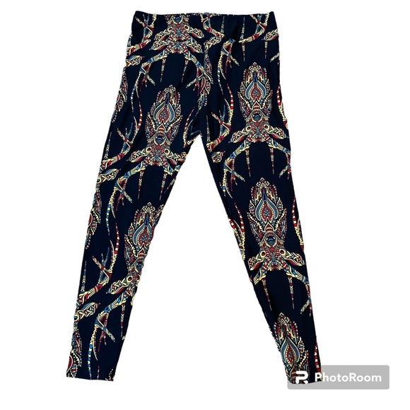 LuLaRoe stylized deer print leggings in size TC (12-18) - Picture 1 of 5